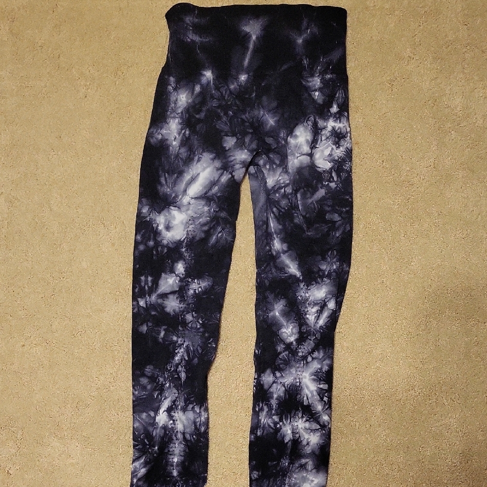 FP Movement by Free People Tie-Dye Leggings - Black and White